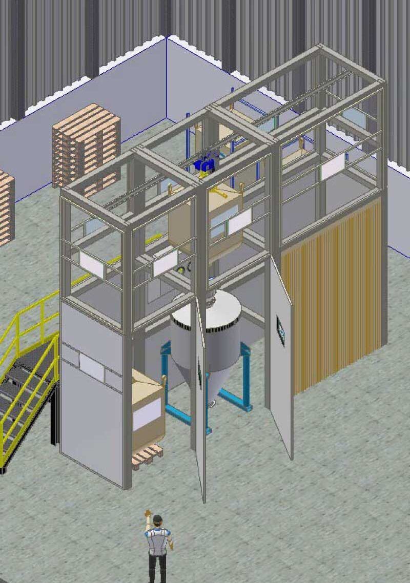 Descarga de Big Bag para productos tóxicos. Seguridad y Eficiencia.