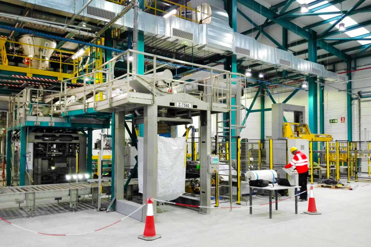 Gestión de Procesos, estación de llenado de Big Bag con pesaje por peso bruto