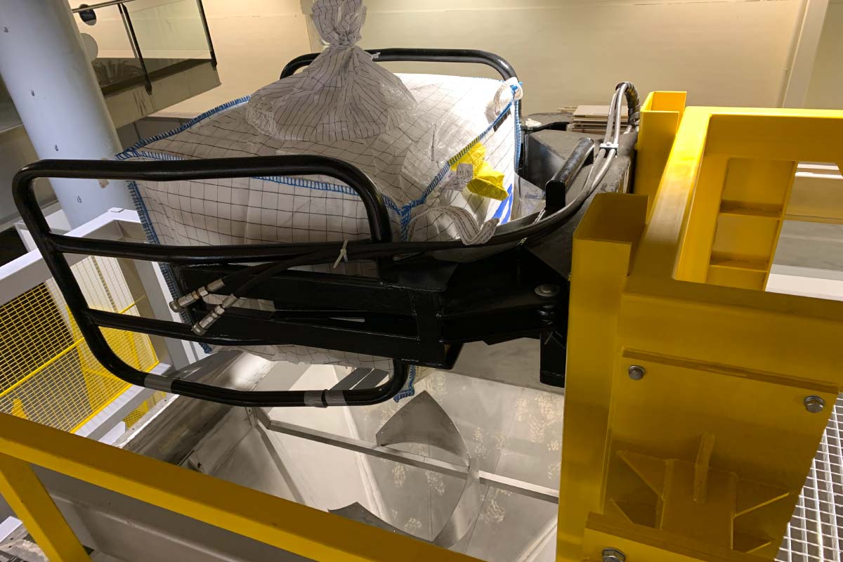 Descarga de Big Bag Automática, Gestión de Procesos Industriales.