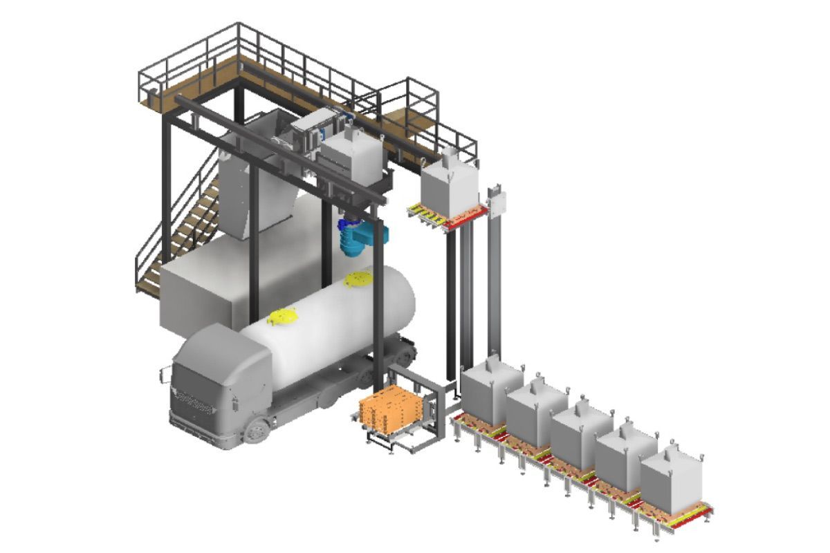 Descarga de Big Bag Automática, Gestión de Procesos Industriales.