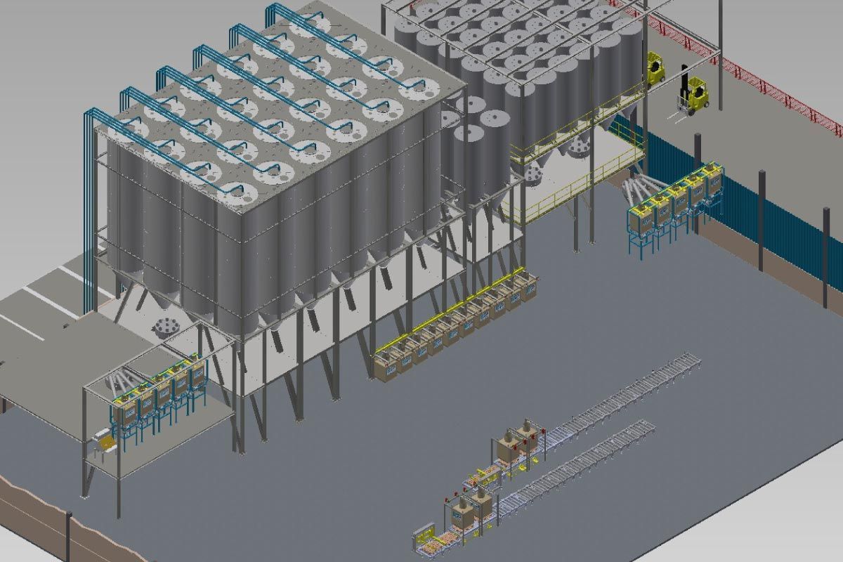 Estación automática de llenado de Big Bag diseñada para procesos de alto rendimiento